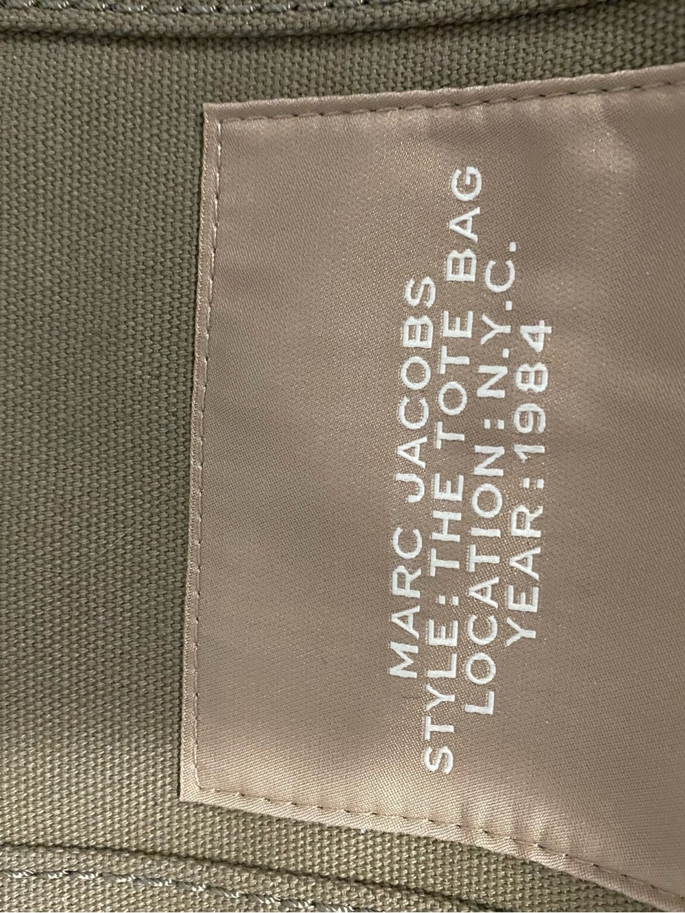 Women’s Marc Jacobs Military Green Medium Tote Bag Purse - Picture 4 of 11